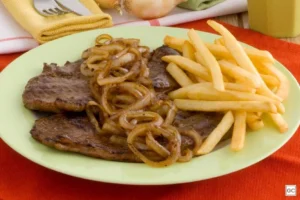 Receita de: Bife Acebolado