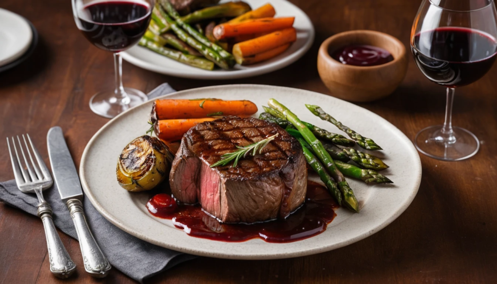 Filé Mignon Grelhado com Molho de Vinho Tinto: Uma Receita Sofisticada e Fácil de Preparar