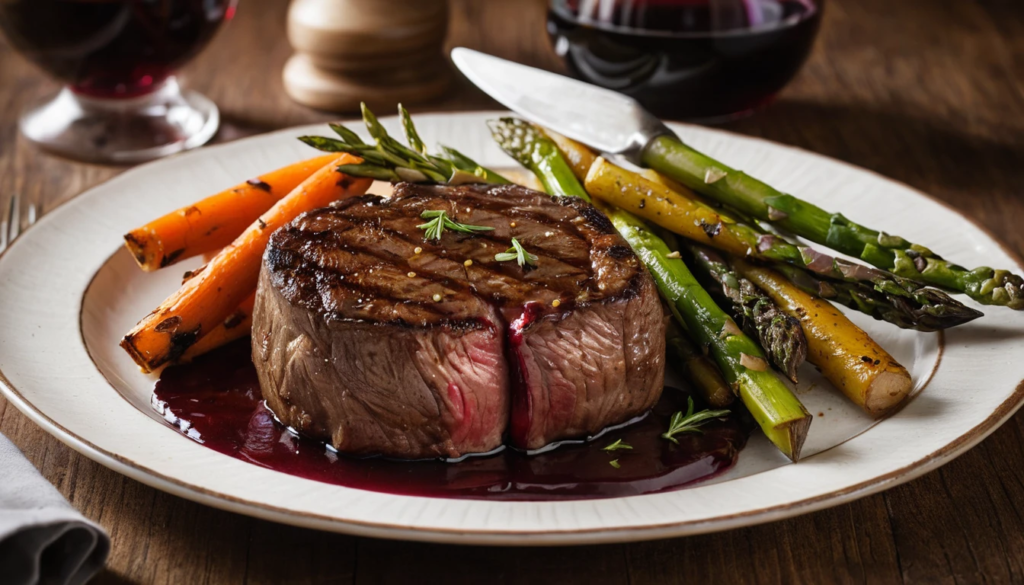 Filé Mignon Grelhado com Molho de Vinho Tinto: Uma Receita Sofisticada e Fácil de Preparar
