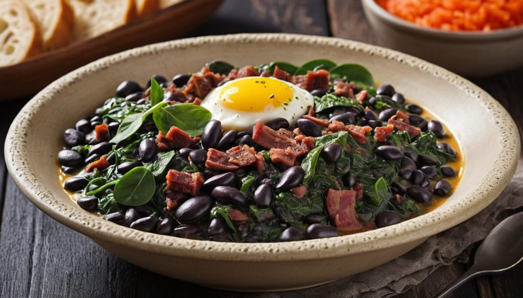 Receita de Feijão Manteiguinha, Espinafre e Carne de Sol: Um Prato Saboroso e Completo