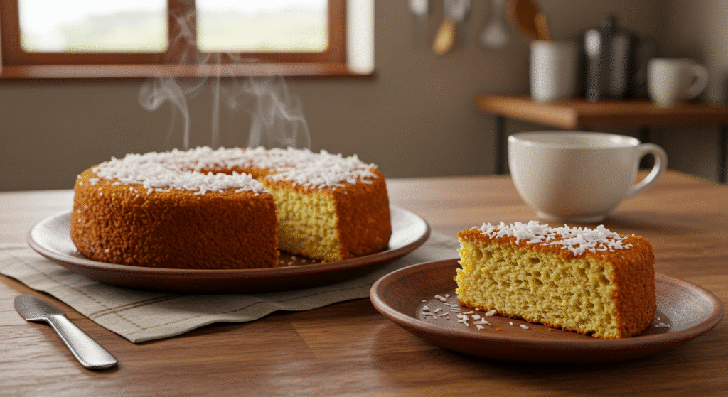 O Delicioso Sabor do Meu Bolo de Puba com Coco Ralado