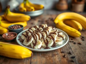 Receita Energética de Banana com Cacau