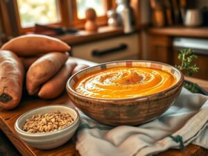Creme de Batata Doce com Noz-Moscada para Apetite Sexual