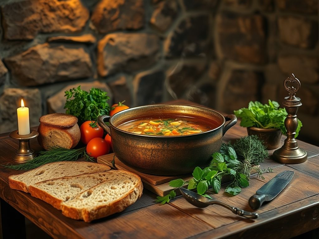 Receita de sopa de convento medieval: Um sabor do passado