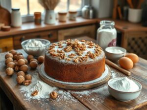 Receita de Bolo de Noz dos Mosteiros