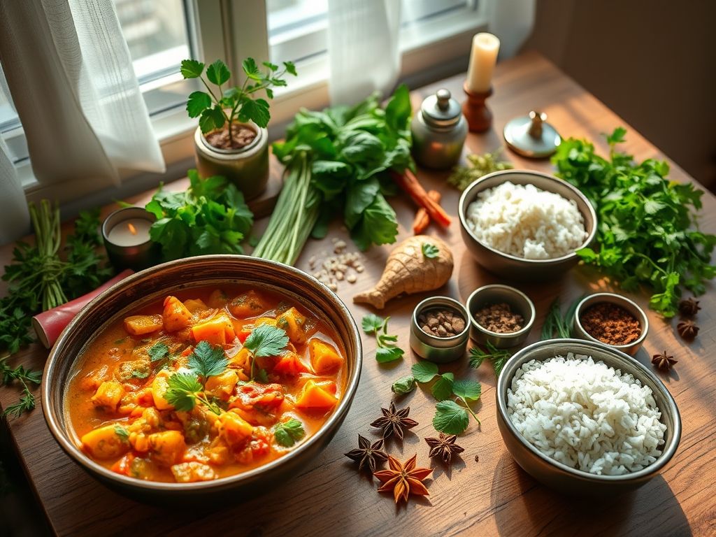 Receita de Refeição Ayurvédica Conventual: Uma Jornada de Sabores e Tradições