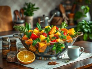 Banho Afrodisíaco de Ervas com Frutas Tropicais