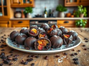 Bombons Afrodisíacos Naturais de Cacau e Frutas Secas