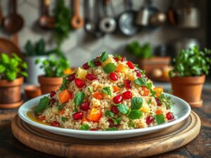 Delícia Afrodisíaca de Quinoa com Ervas