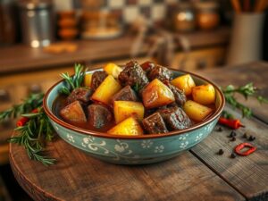 Receita de Carne de panela com batata fica
