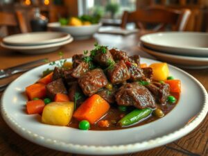Receita de Carne de Panela Rápida com Legumes