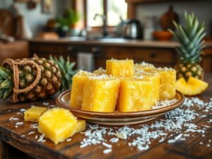 Receita de Cocada de Abacaxi Fica Cremosa