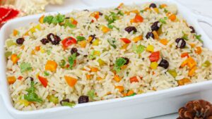 PERFEITO PARA O NATAL, ARROZ À GREGA Natalino  FICA BEM SOLTINHO E COLORIDO
